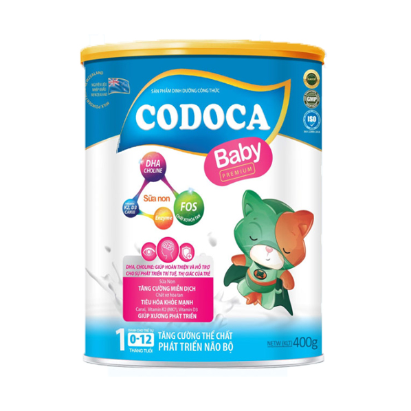 Sản phẩm dinh dưỡng công thức Codoca Baby Premium 400g