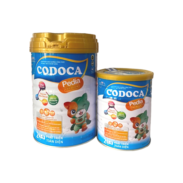 Sản phẩm dinh dưỡng công thức với mục đích ăn bổ sung Codoca Pedia Premium 850g (combo)