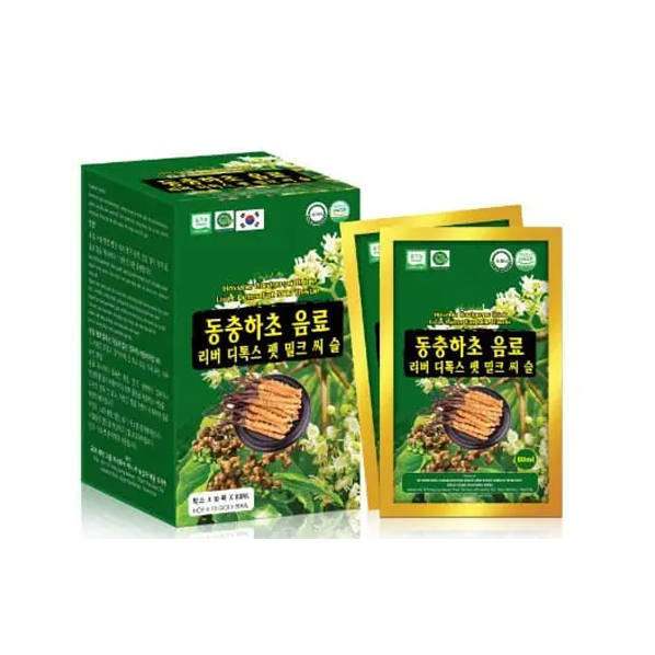 Cao tinh chất Hovenia Cordyceps Drink Liver Detox Fat Milk Thistle (30 gói x 80ml)