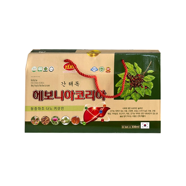 Giải độc gan Hevonia Korea đông trùng hạ thảo nano Curcumin