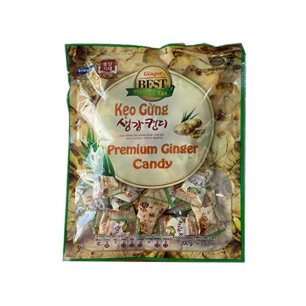 Kẹo Gừng Cứng 200g ( 50 gói / thùng )