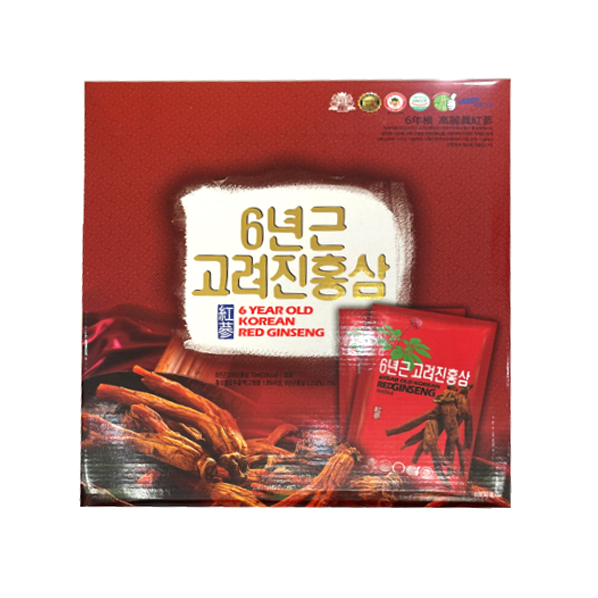 Nước hồng sâm túi - 6 year old Korea Red Ginseng (loại 70ml/gói, 120 gói/thùng)