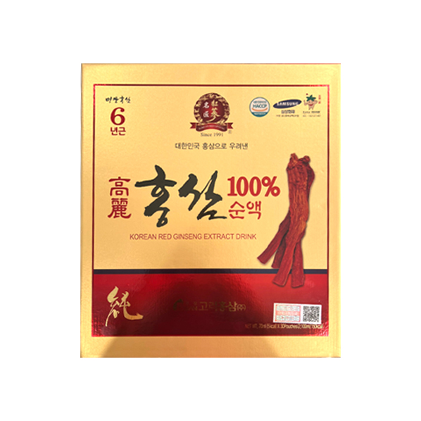 Hong Sam Won Pouch, Nước hồng sâm Hàn Quốc, 2.100ml/hộp=70mlx30 gói