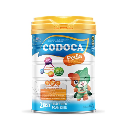 [codoca-pedia850g] Sản phẩm dinh dưỡng công thức với mục đích ăn bổ sung Codoca Pedia Premium 850g