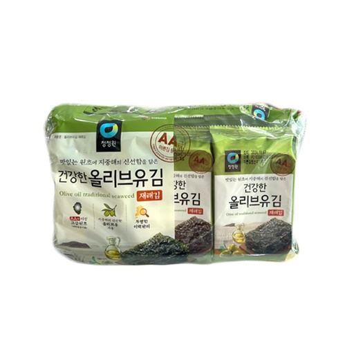 [LAKIM774478] Lá kim dầu oliu ăn liền Chungjungwon 45g