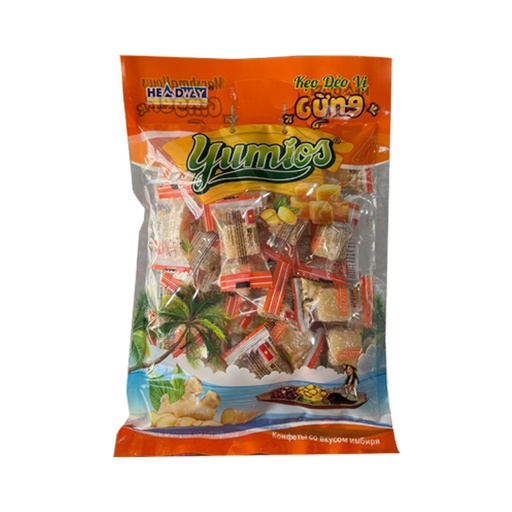 [KEO-00953] HW Kẹo dẻo vị gừng Yumios (300g x 30 túi/ thùng)